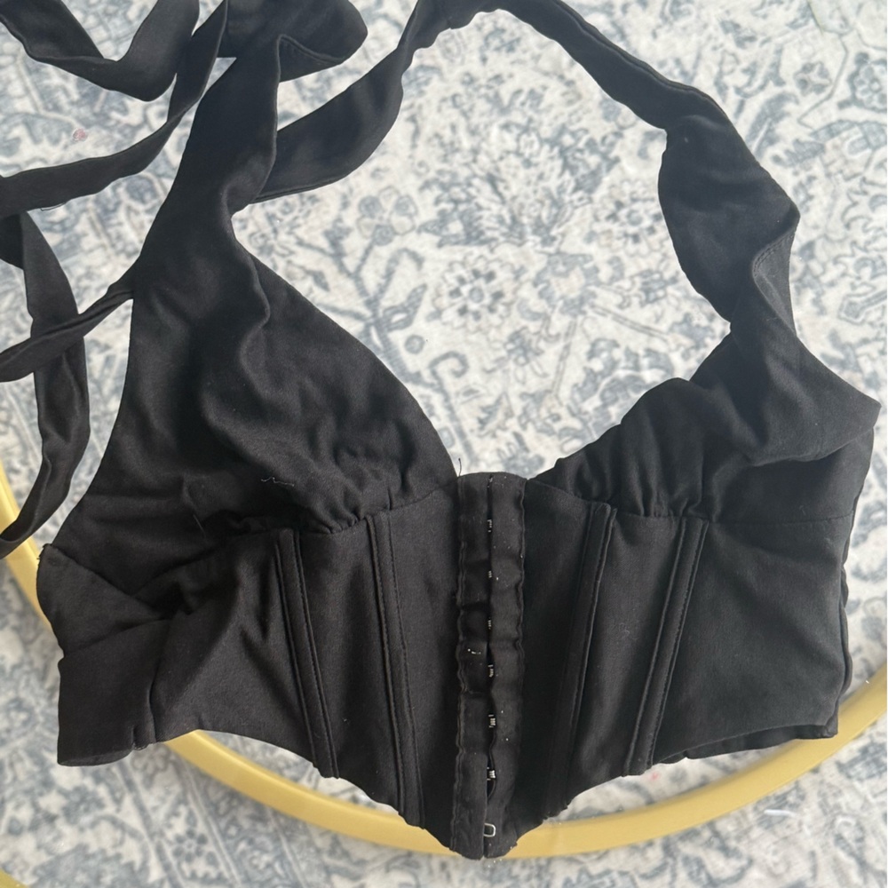 Princess Polly Black Corset Top
